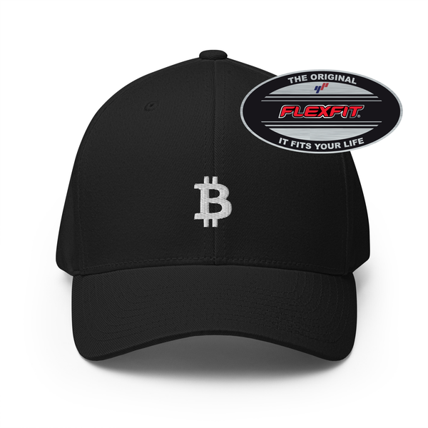 Bitcoin Logo Clean | Flexfit Cap 🧵 Bestickt